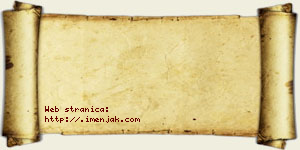 Tina Abramović vizit kartica